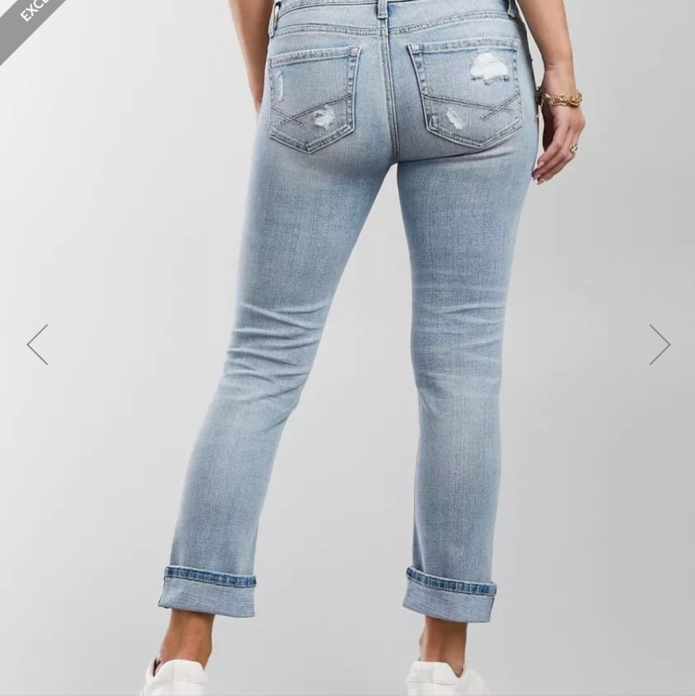Stella Cuffed Stretch Cropped Jean - Picture 2 of 4